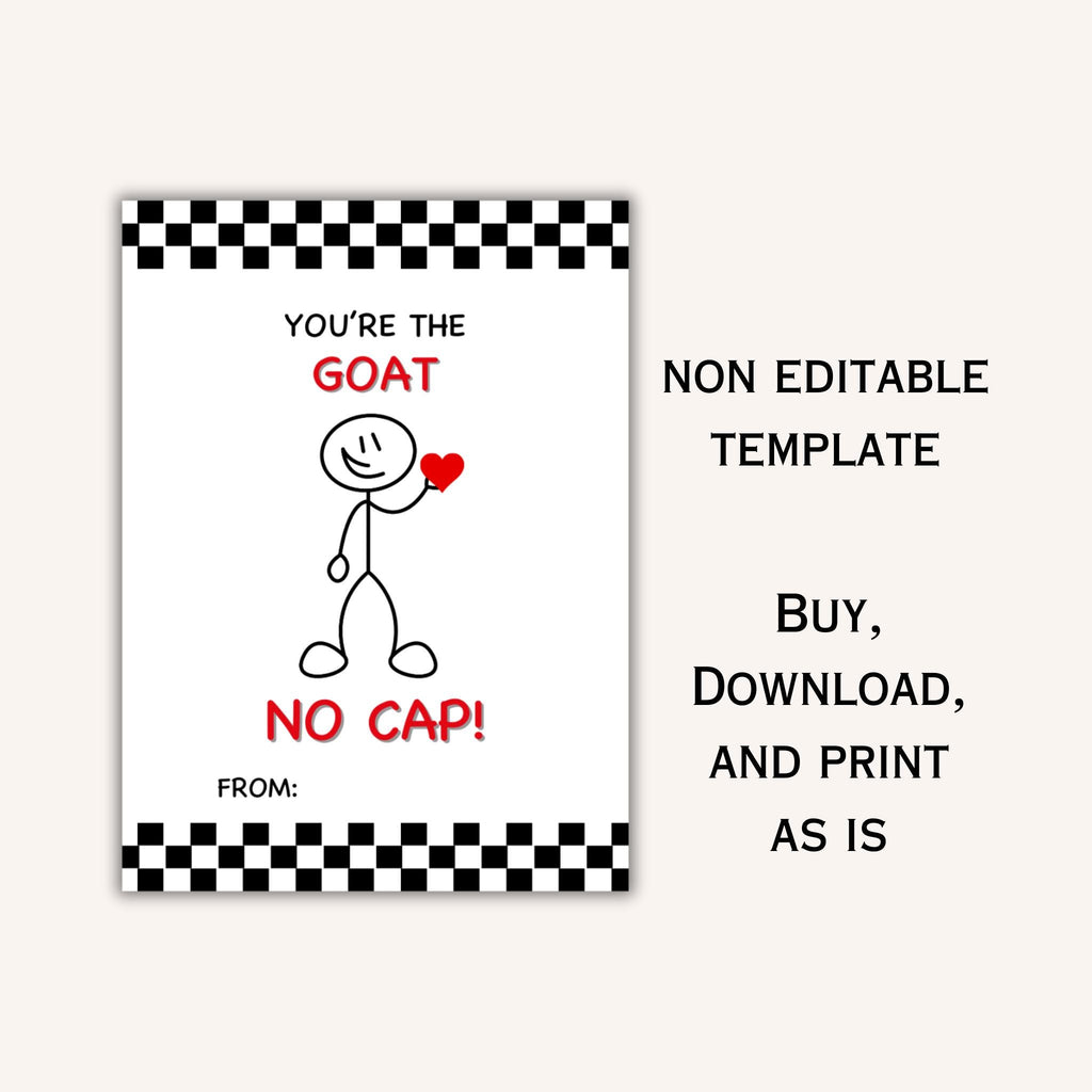 Gen Z Slang Valentine Cards | Ready to Print