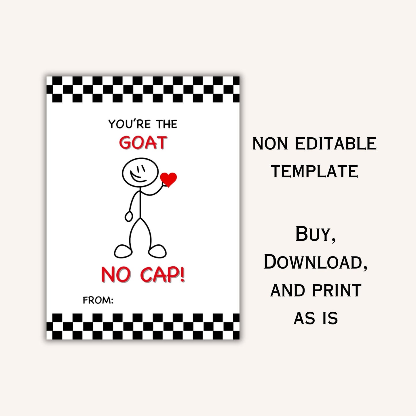 Gen Z Slang Valentine Cards | Ready to Print