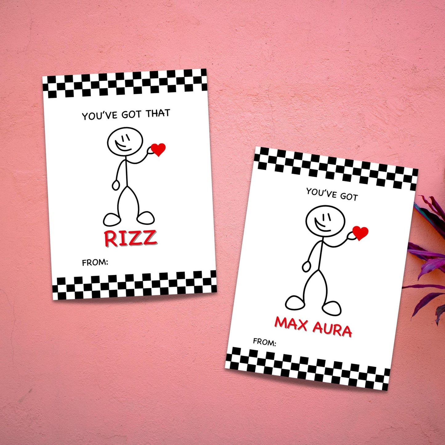Gen Z Slang Valentine Cards | Ready to Print