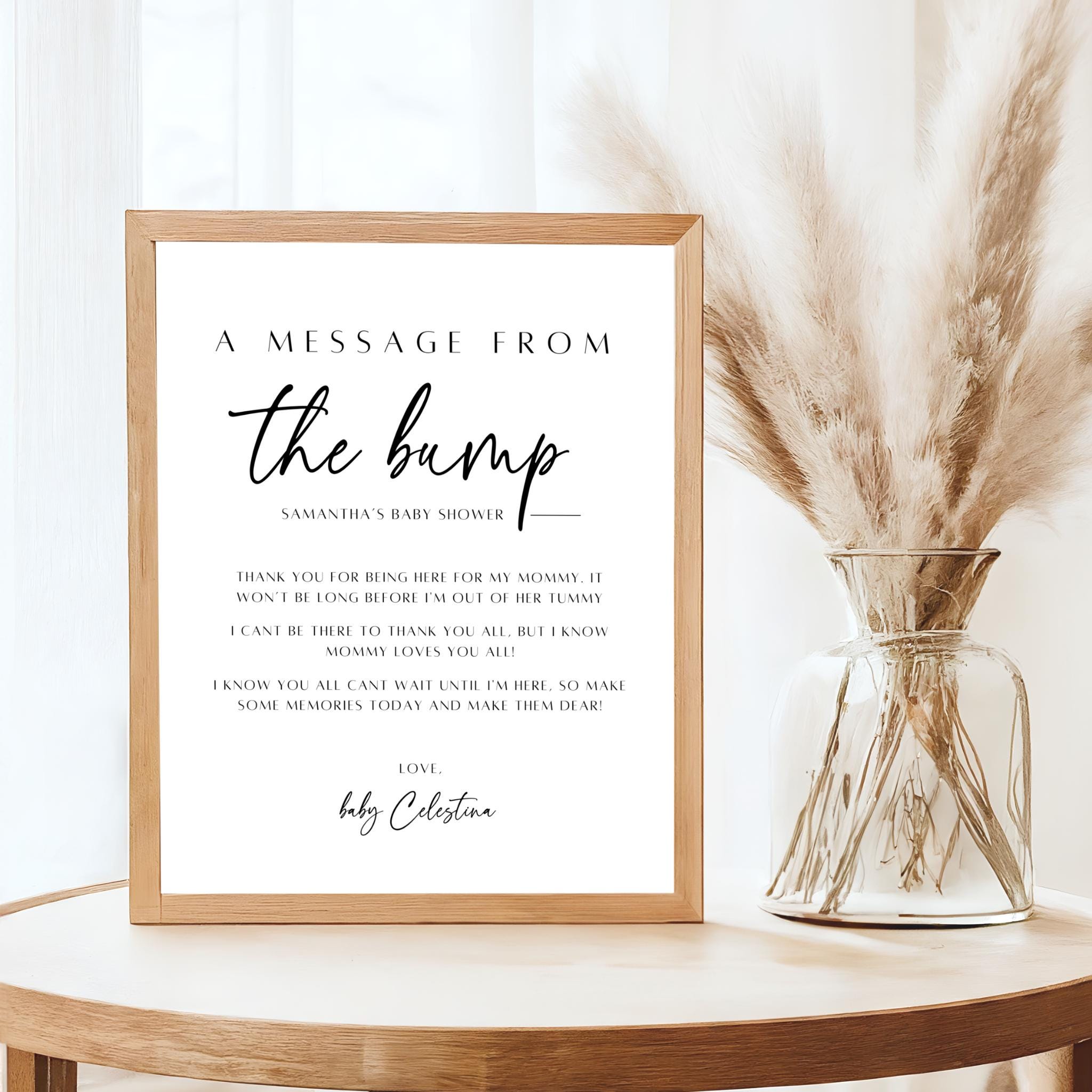 A Message from the Bump Sign