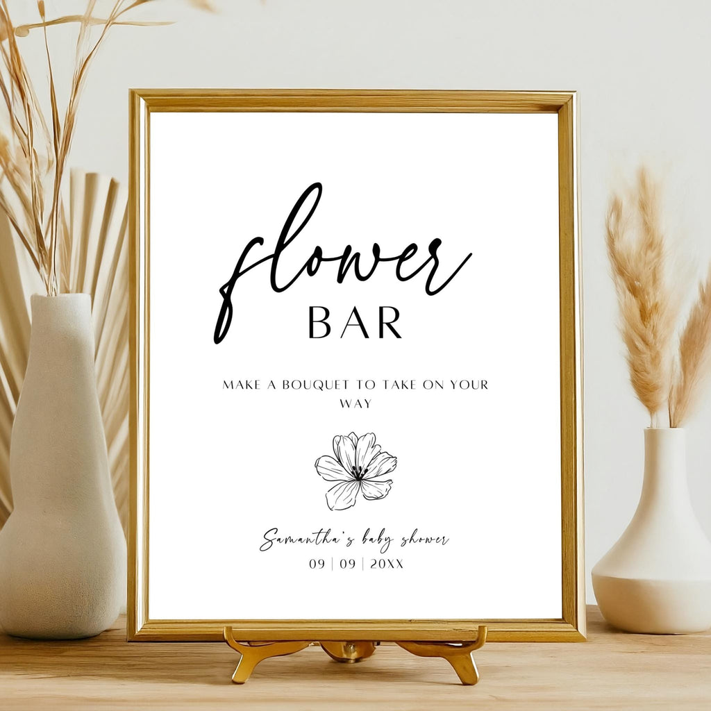 Flower Bar Sign