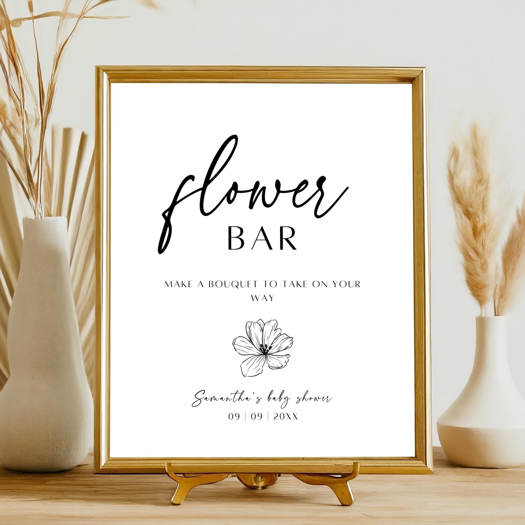 Flower Bar Sign