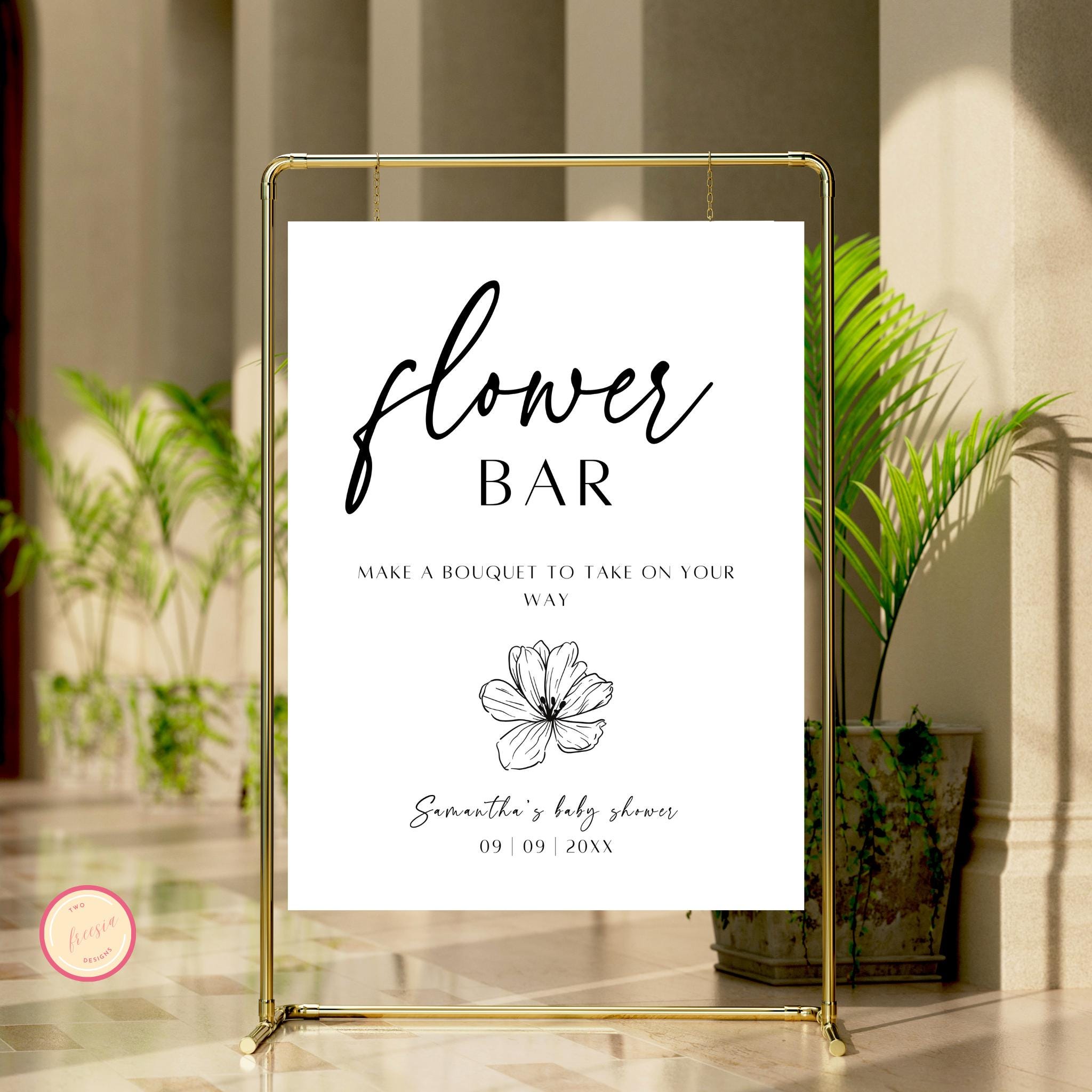Flower Bar Sign