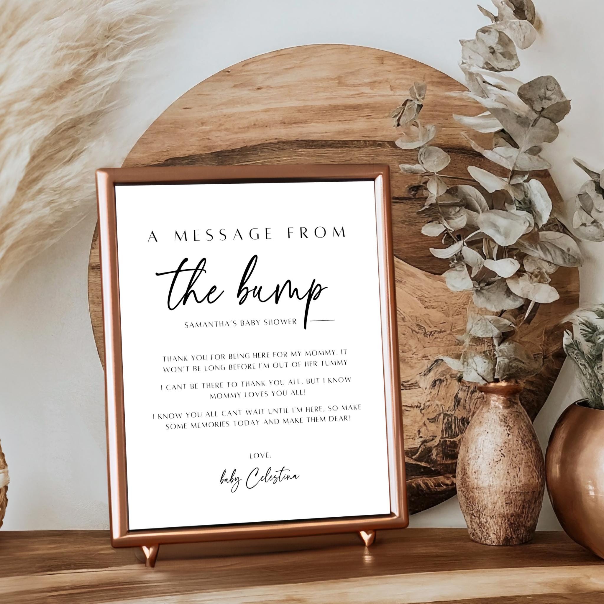 A Message from the Bump Sign