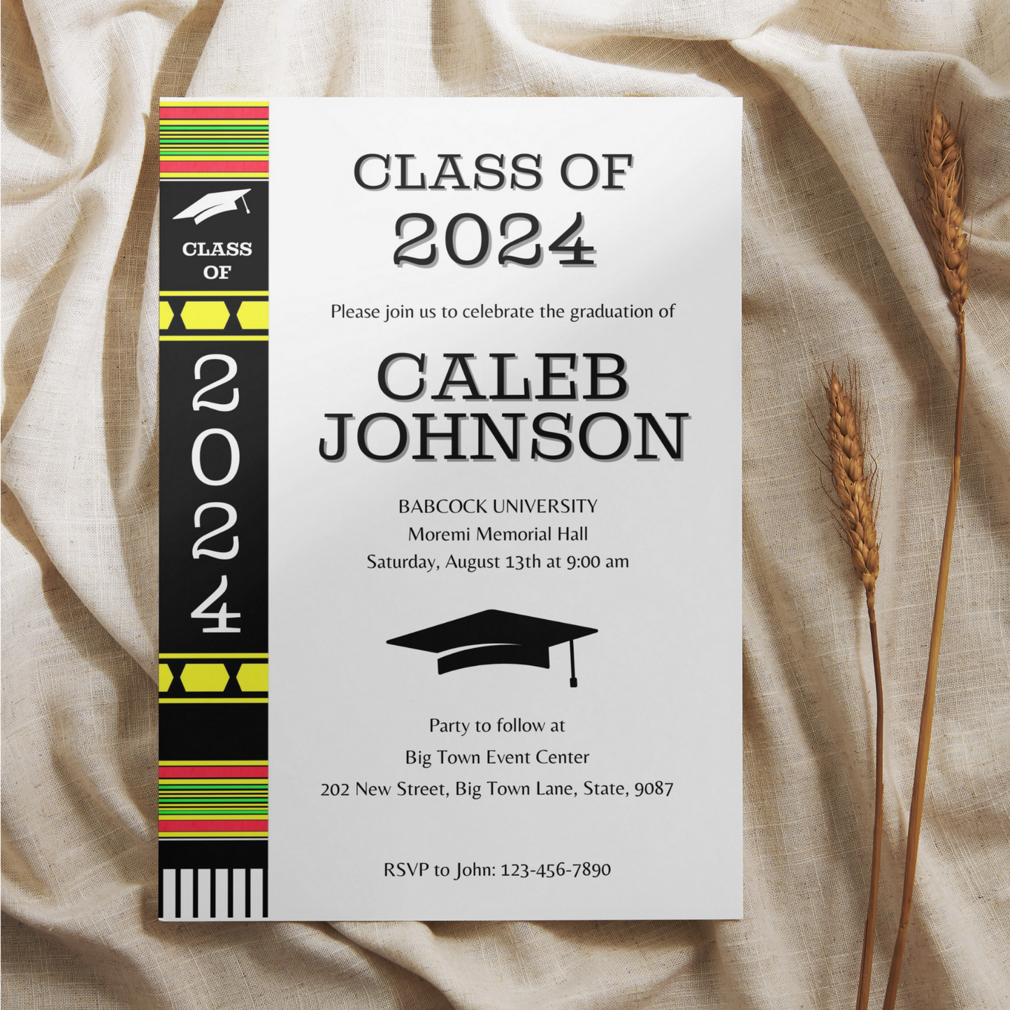 Graduation Invitation Template - Senior College Grad