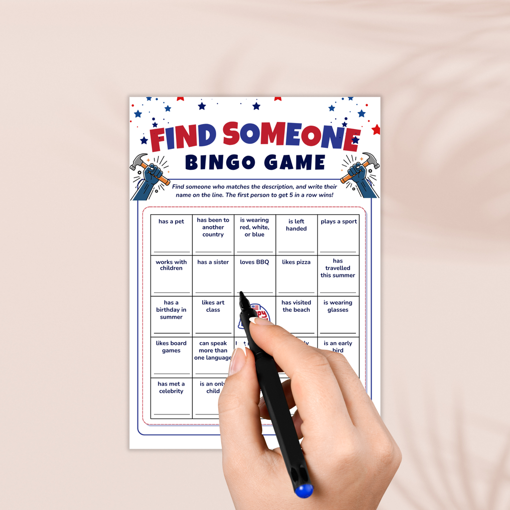 Find Someone Bingo - Labor Day