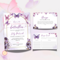 Lifetime of Butterflies Bridal Shower + Recipe Card Bundle