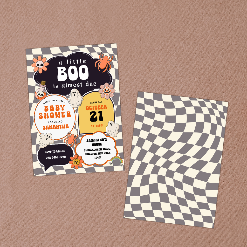 Retro Halloween Baby Shower Bundle