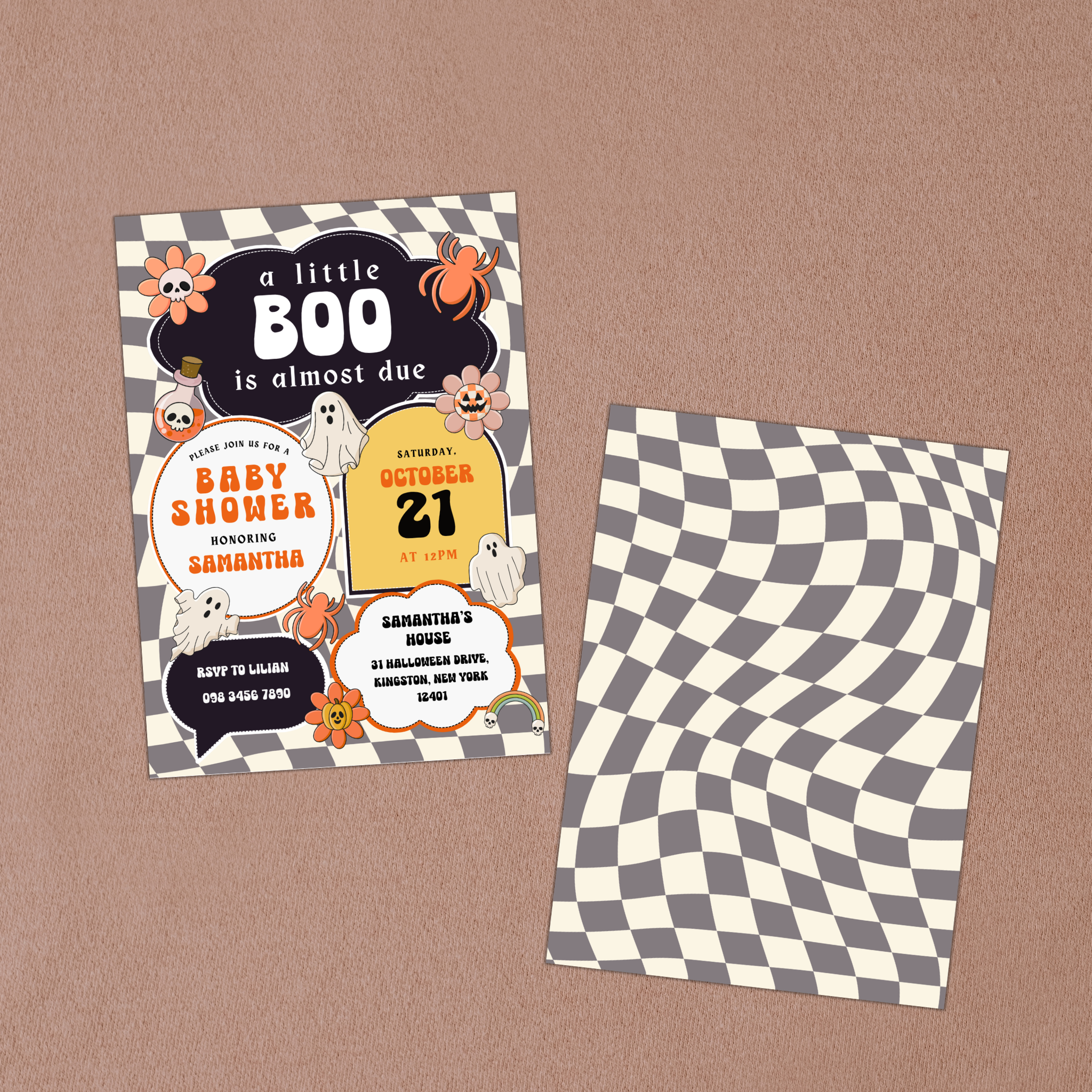 Retro Halloween Baby Shower Bundle