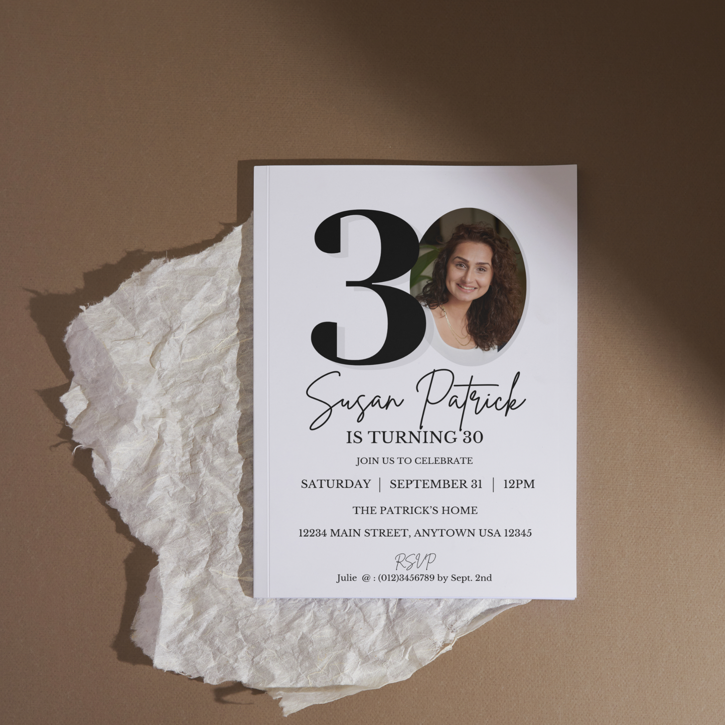 30th Birthday Invitation Template