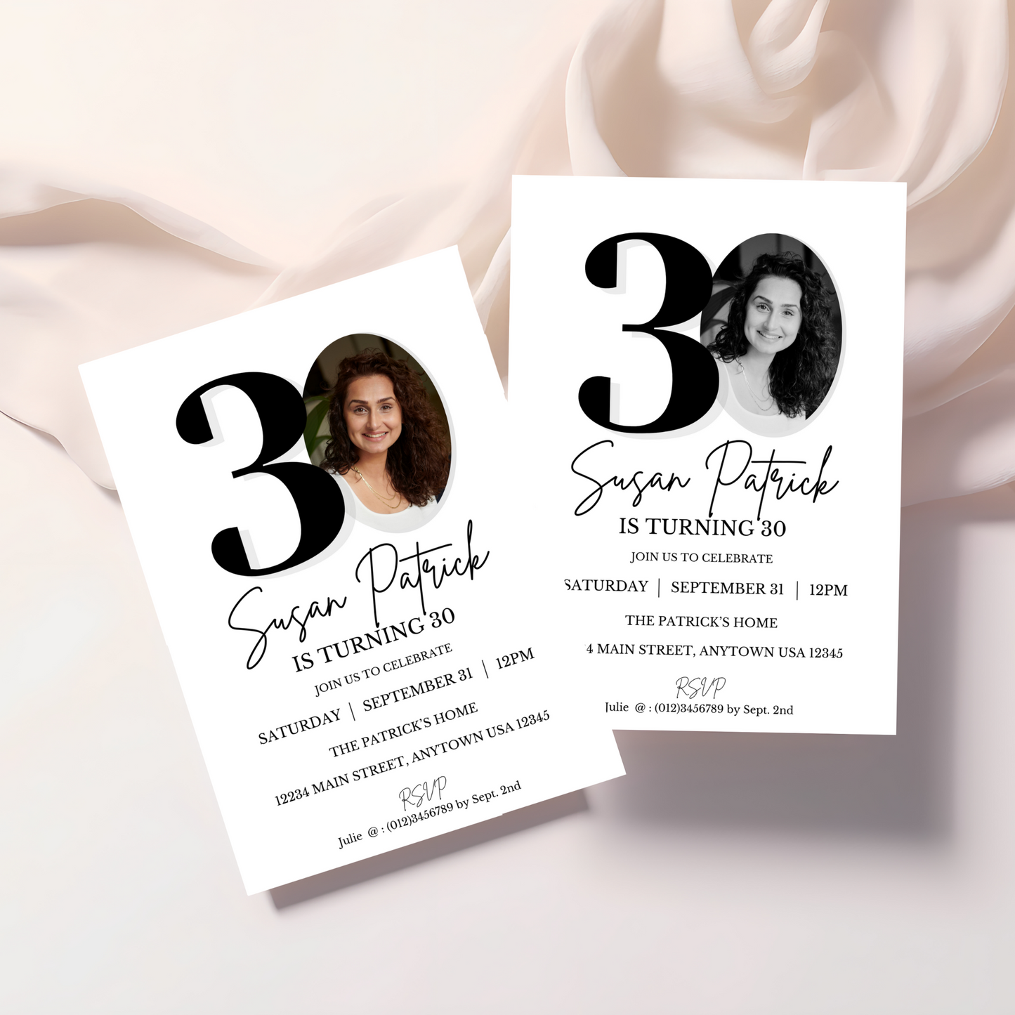 30th Birthday Invitation Template