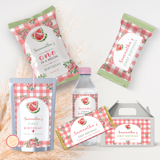 Watermelon Birthday Favor Bundle
