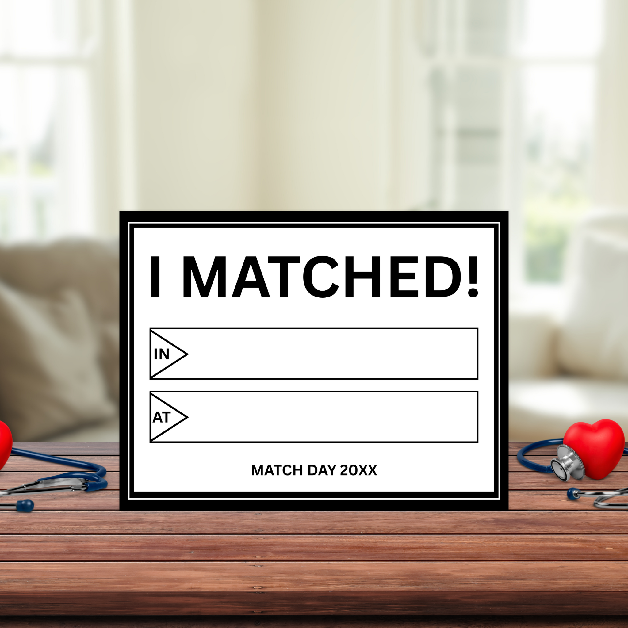 Residency Match Day Sign