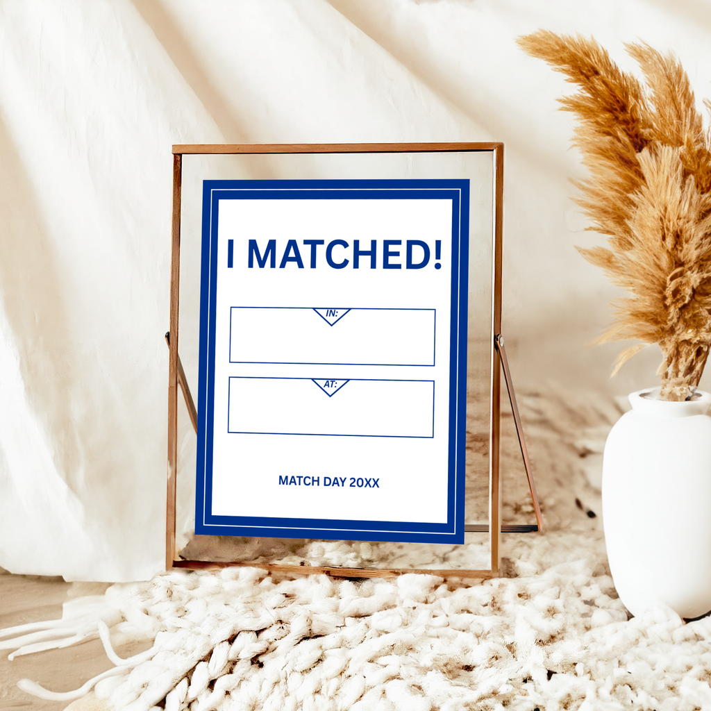 Residency Match Day Party Sign