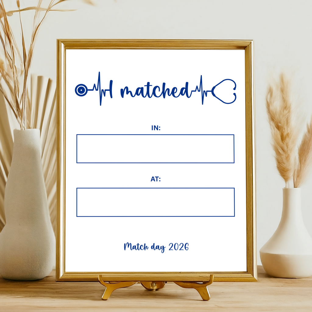 Residency Match Day Party Sign
