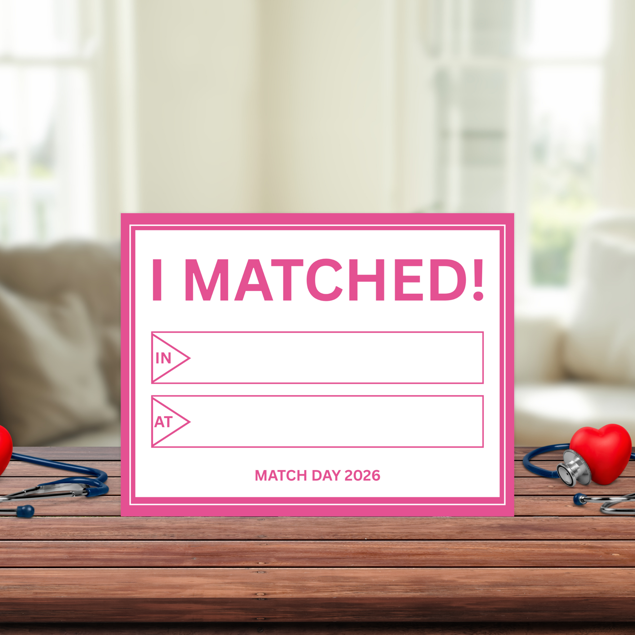 Residency Match Day Sign