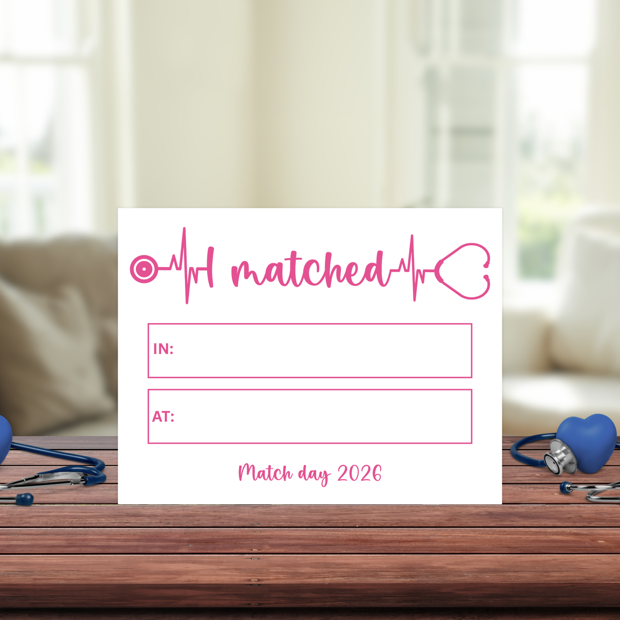 Match Day Residency Sign
