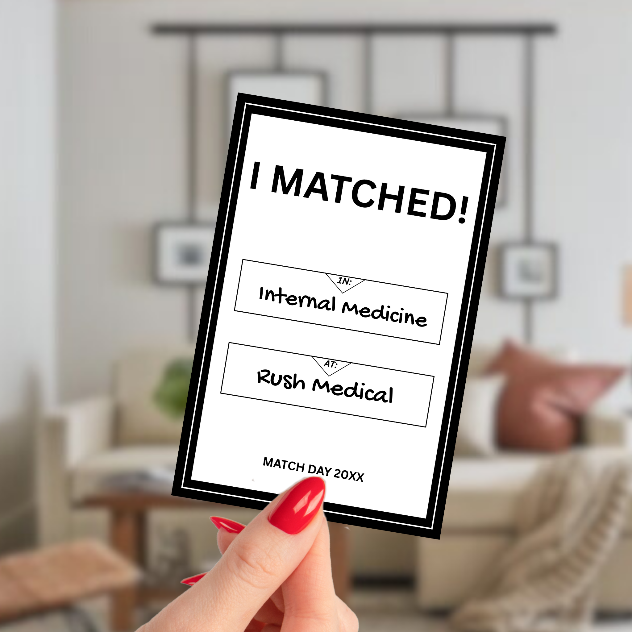 Residency Match Day Party Sign