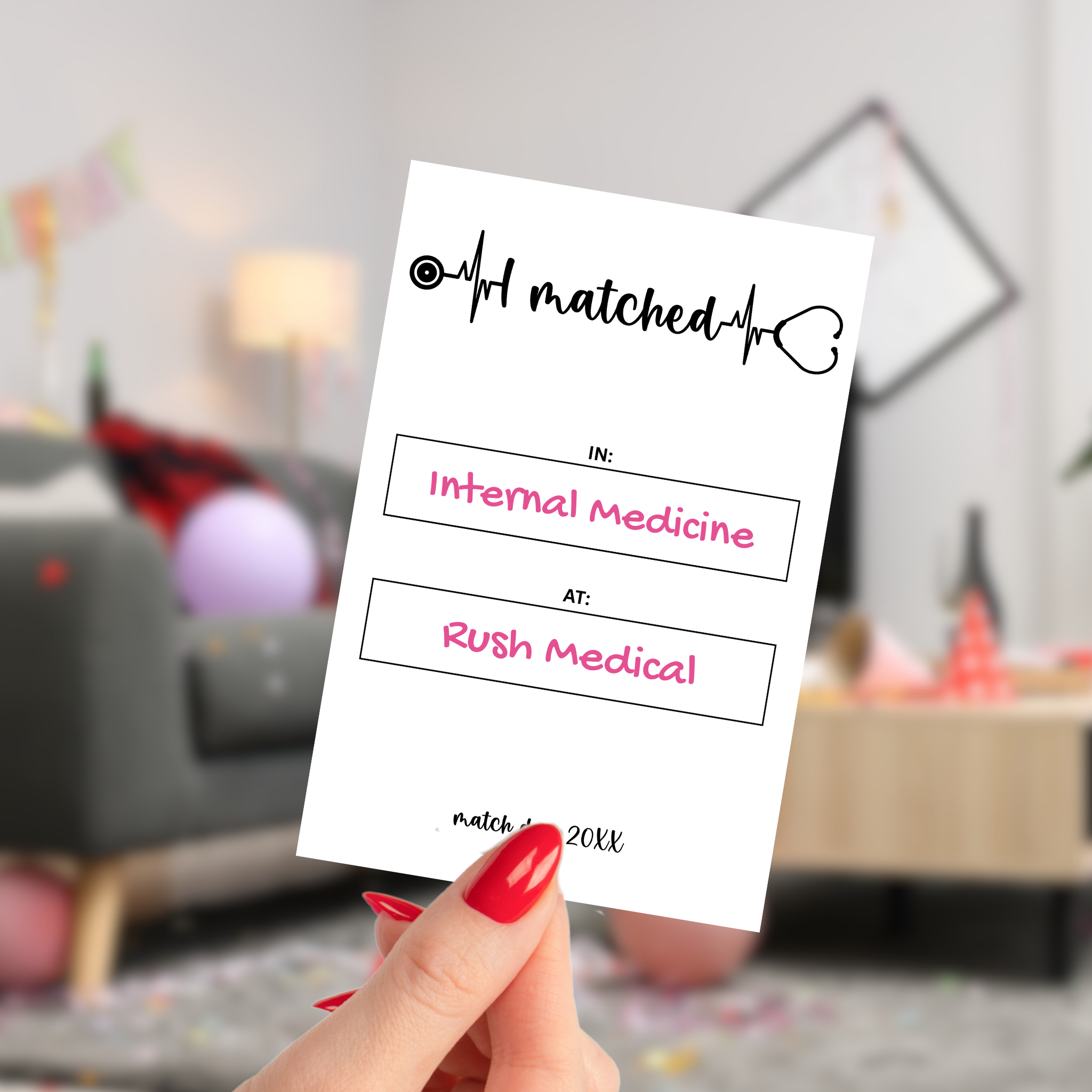 Residency Match Day Party Sign