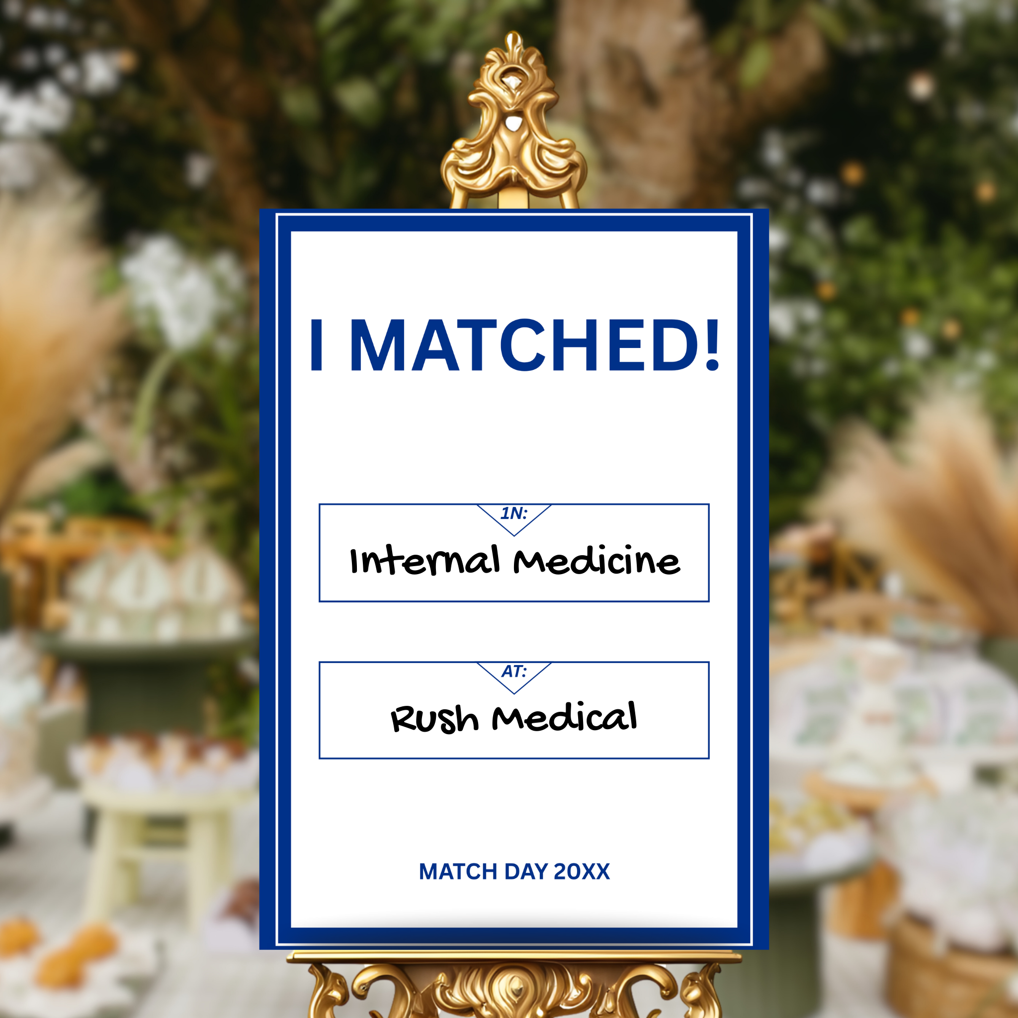 Residency Match Day Party Sign