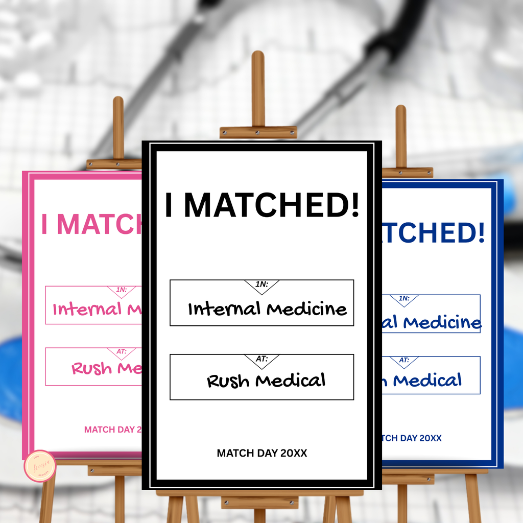 Residency Match Day Party Sign