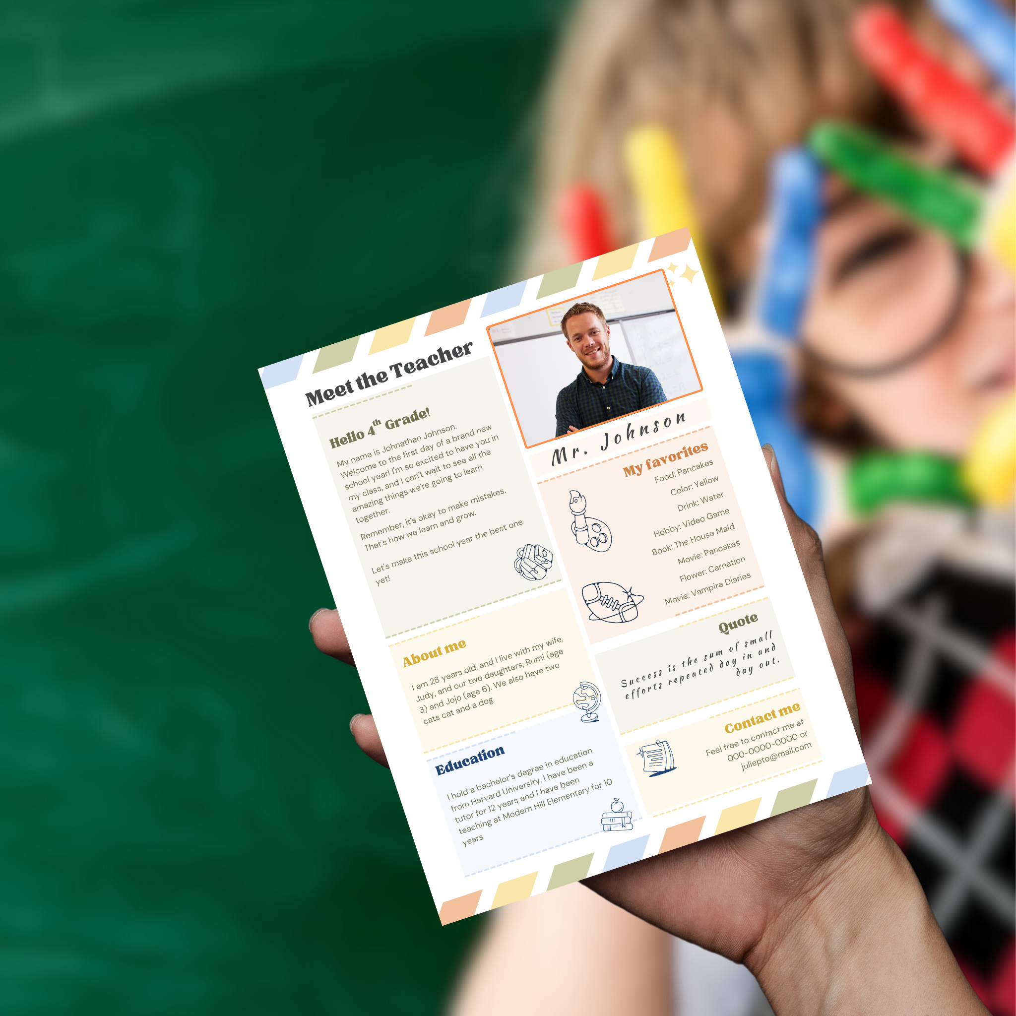 Meet the Teacher Template