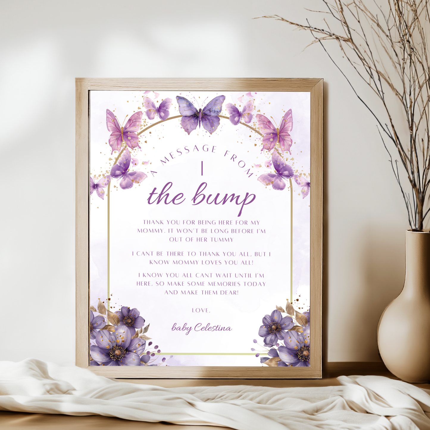 A Message from the Bump Sign - Enchanted to Meet You