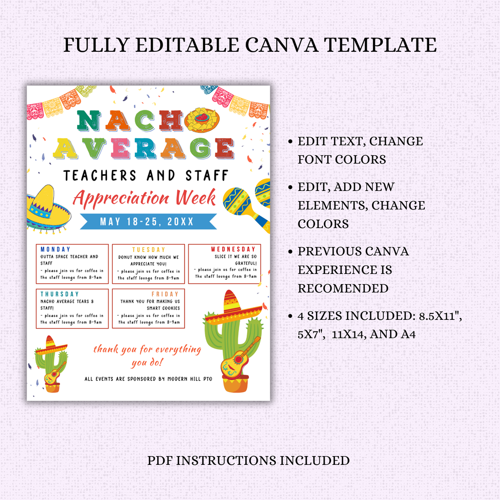 Nacho Average Teacher Appreciation Flyer