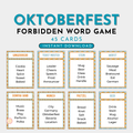 Oktoberfest Forbidden Word Game