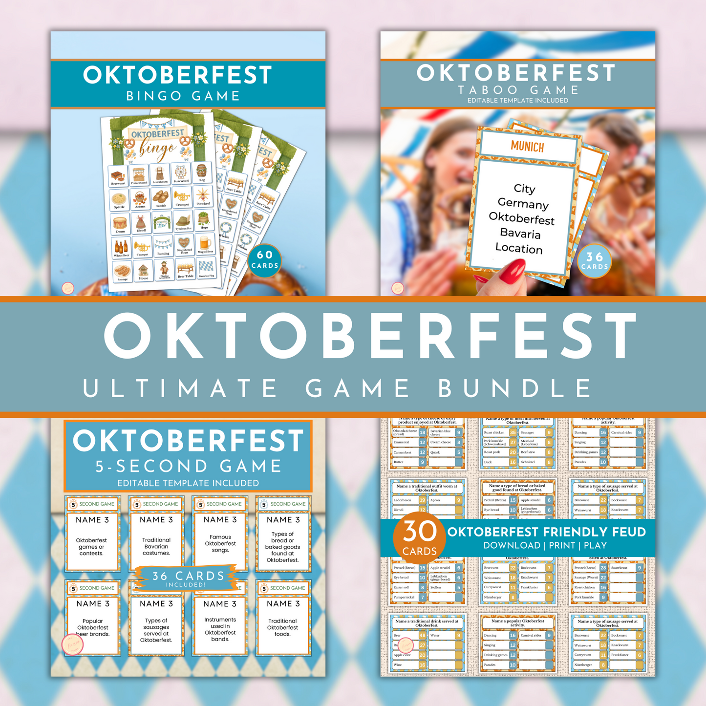 Oktoberfest Party Game Bundle