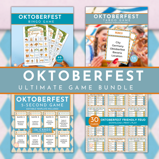 Oktoberfest Party Game Bundle