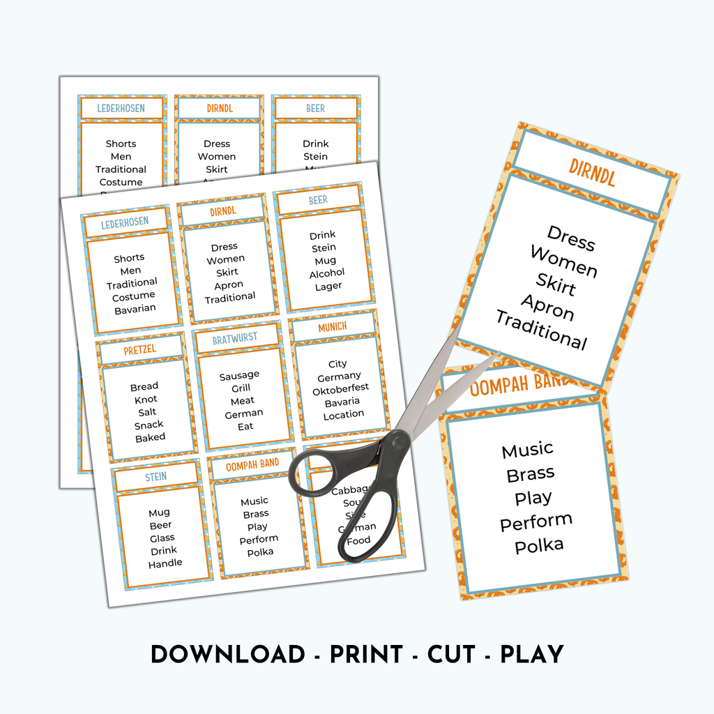 Oktoberfest Forbidden Word Game