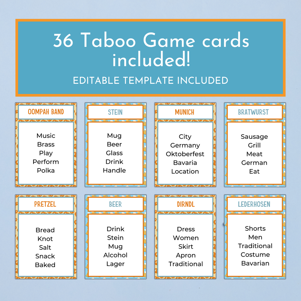 Oktoberfest Party Game Bundle