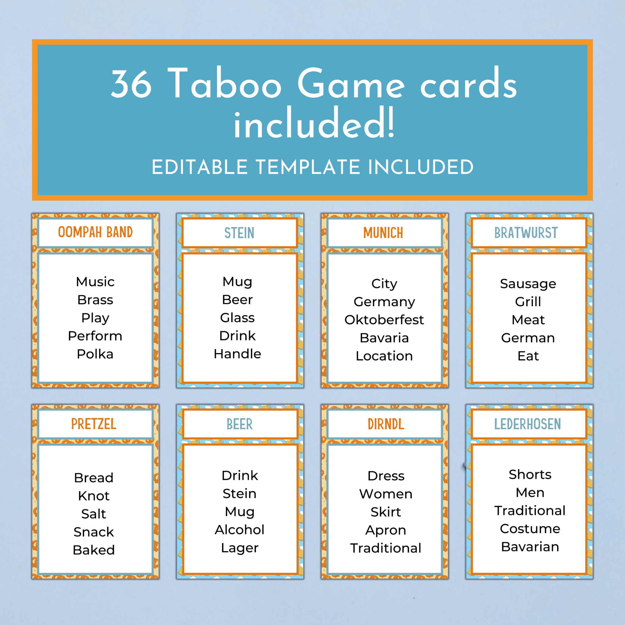 Oktoberfest Party Game Bundle