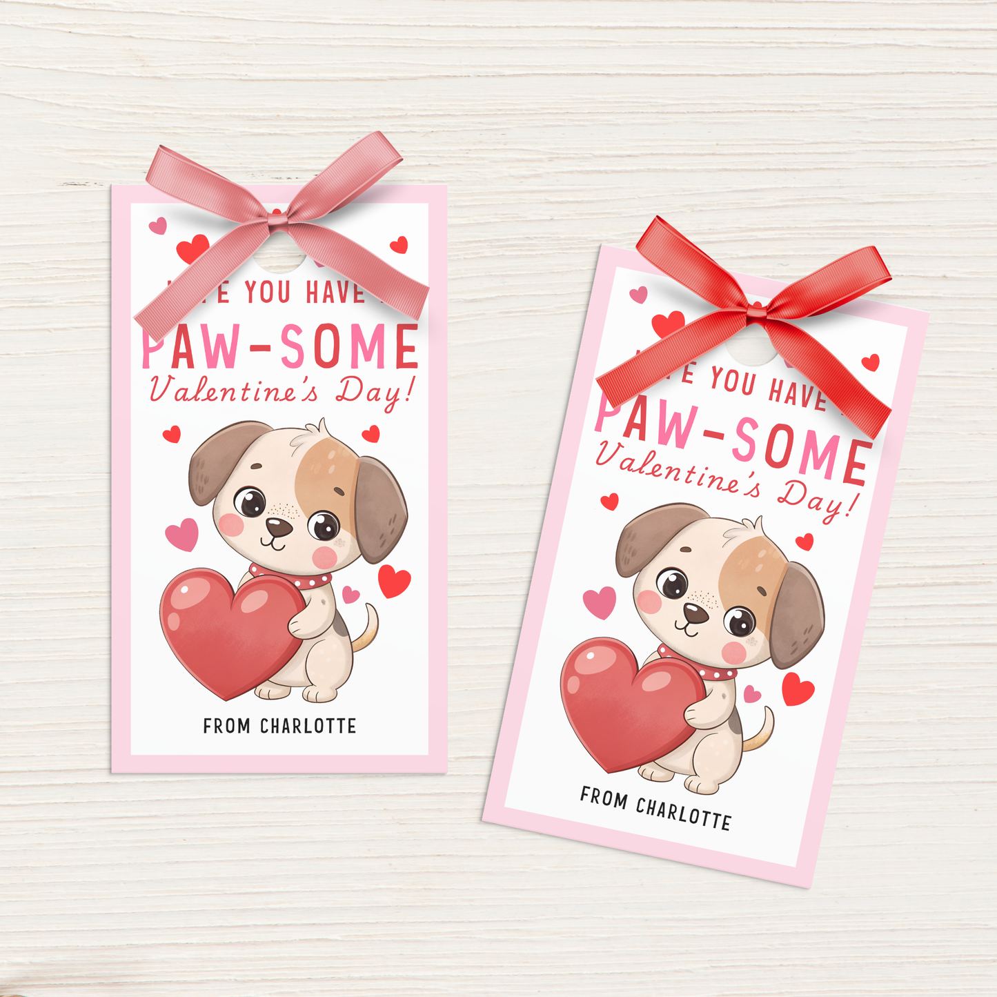 Dog Valentine's Tag
