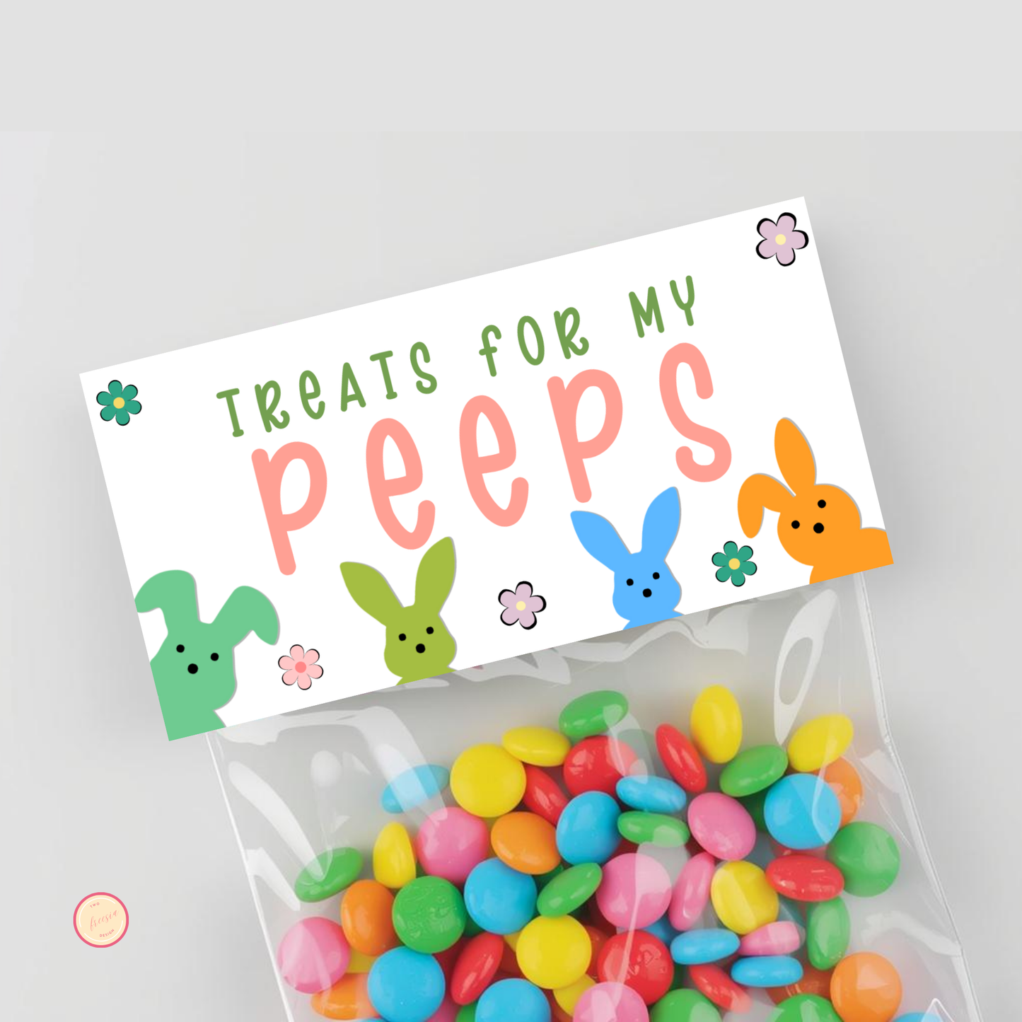 Easter Peep Treat Bag Topper