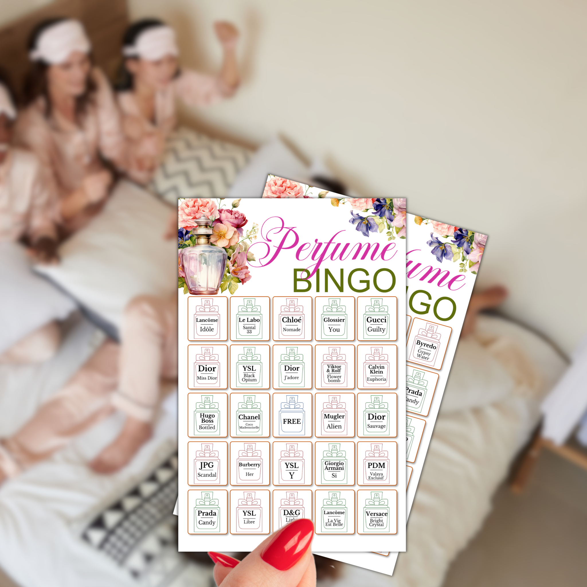 Perfume Bingo Game | 50 Cards