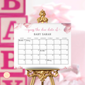 Cloud Nine Baby Due Date Calendar Game - Pink