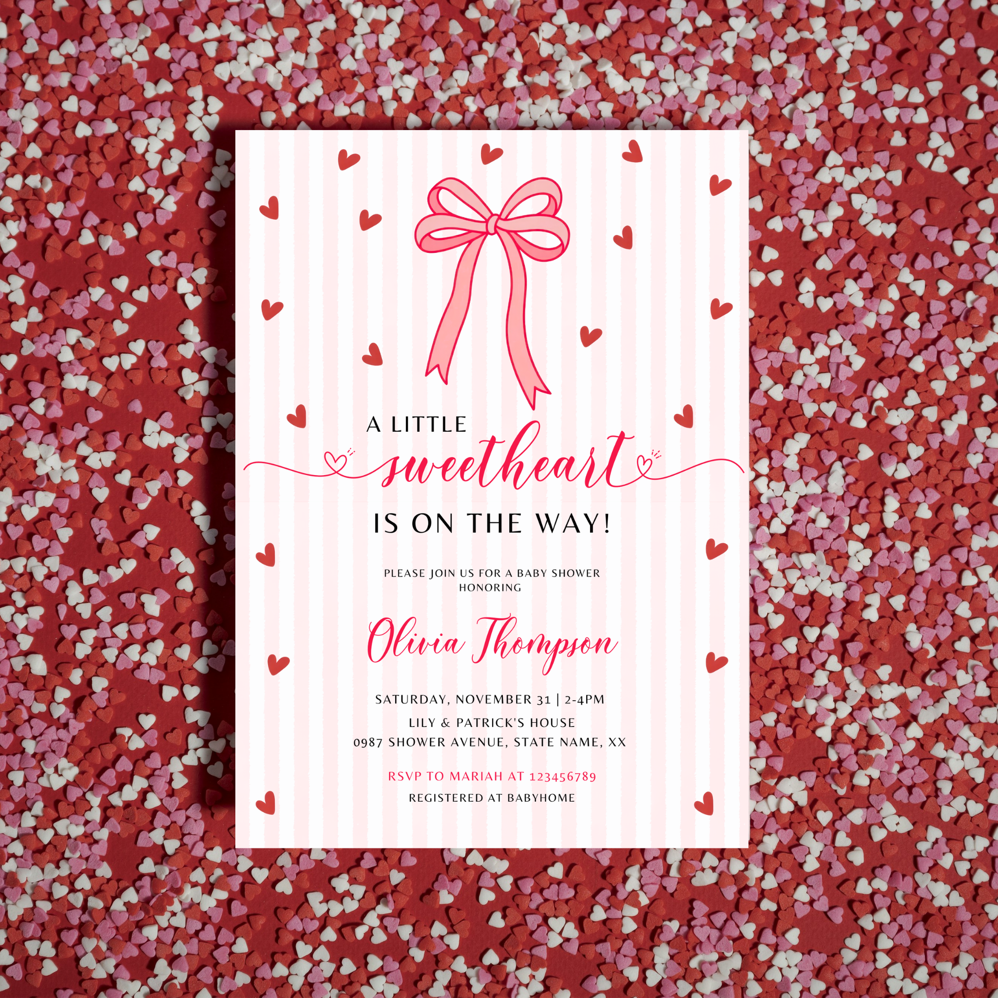 Valentine Baby Shower Bundle | A Little Sweetheart