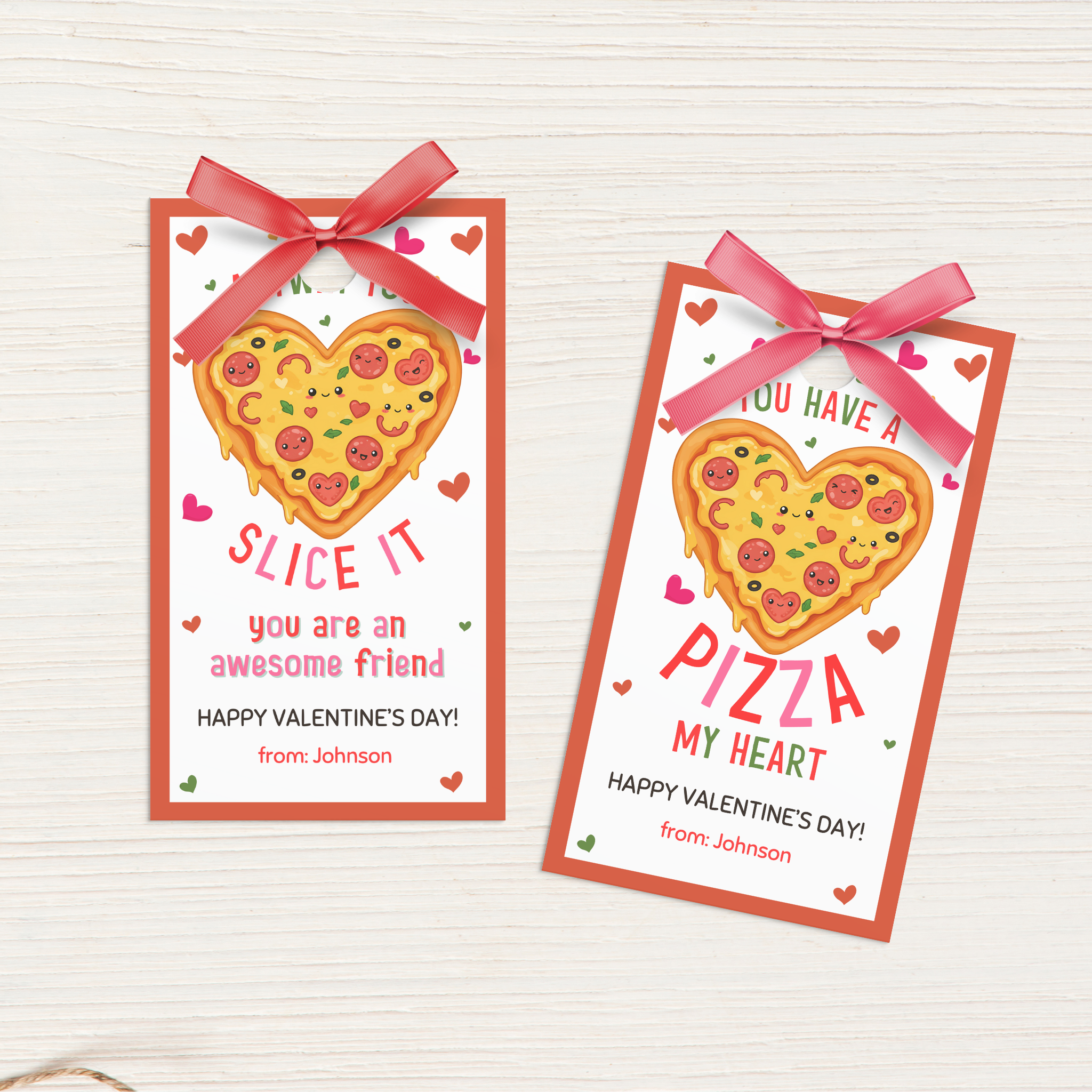 Pizza Valentine's Tag