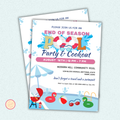 End of Season Pool Party Flyer Template