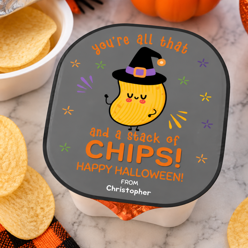 Halloween Potato Chip Label