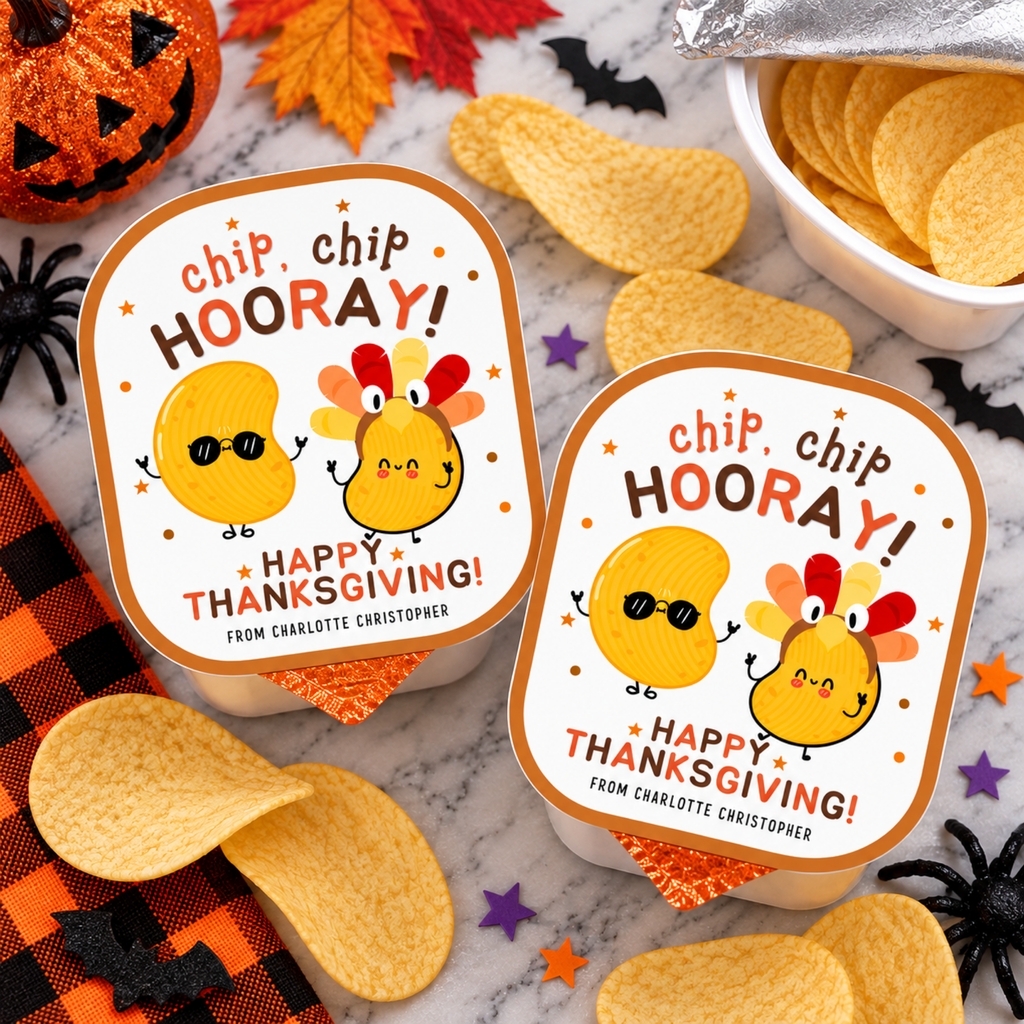 Thanksgiving Potato Chip Label