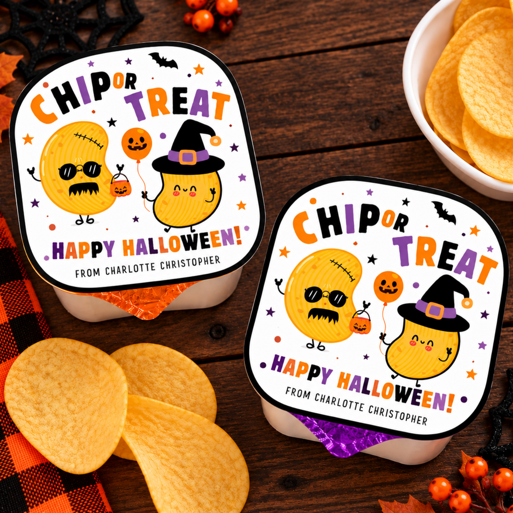 Halloween Potato Chip Label - Chip or Treat