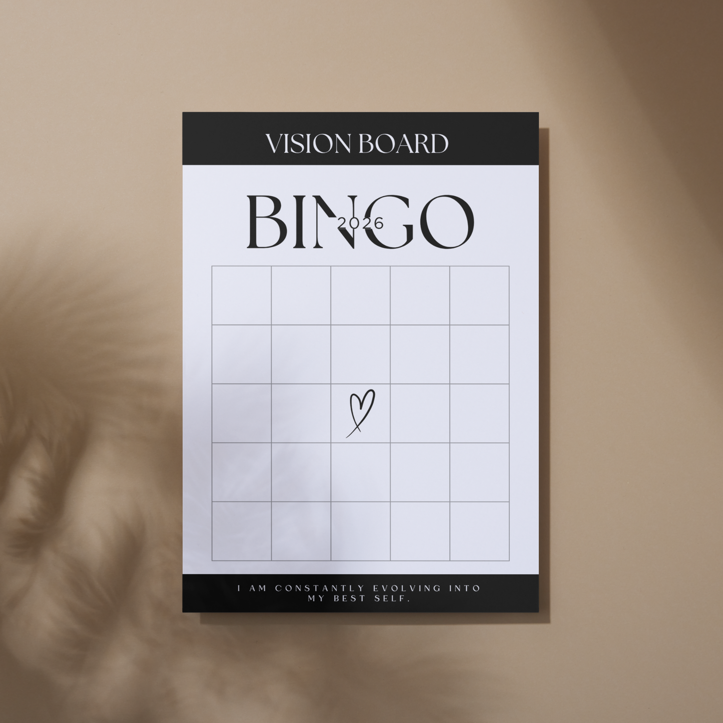 2026 Vision Board Bingo