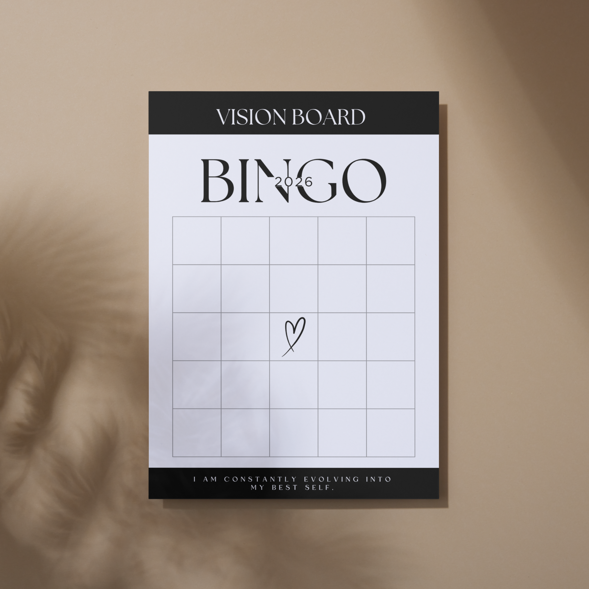 2026 Vision Board Bingo