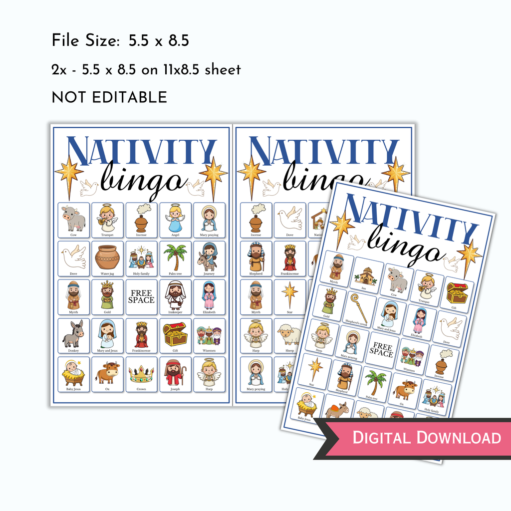 Nativity Bingo Game