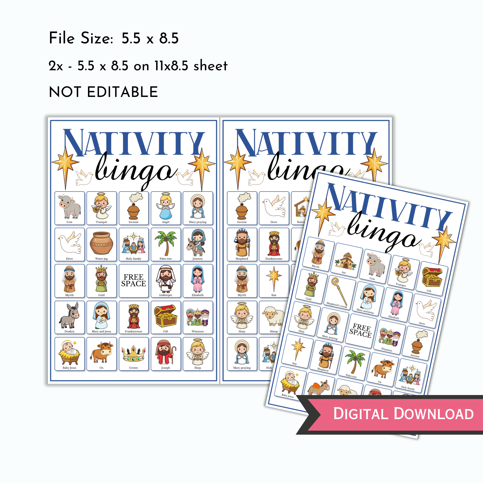 Nativity Bingo Game