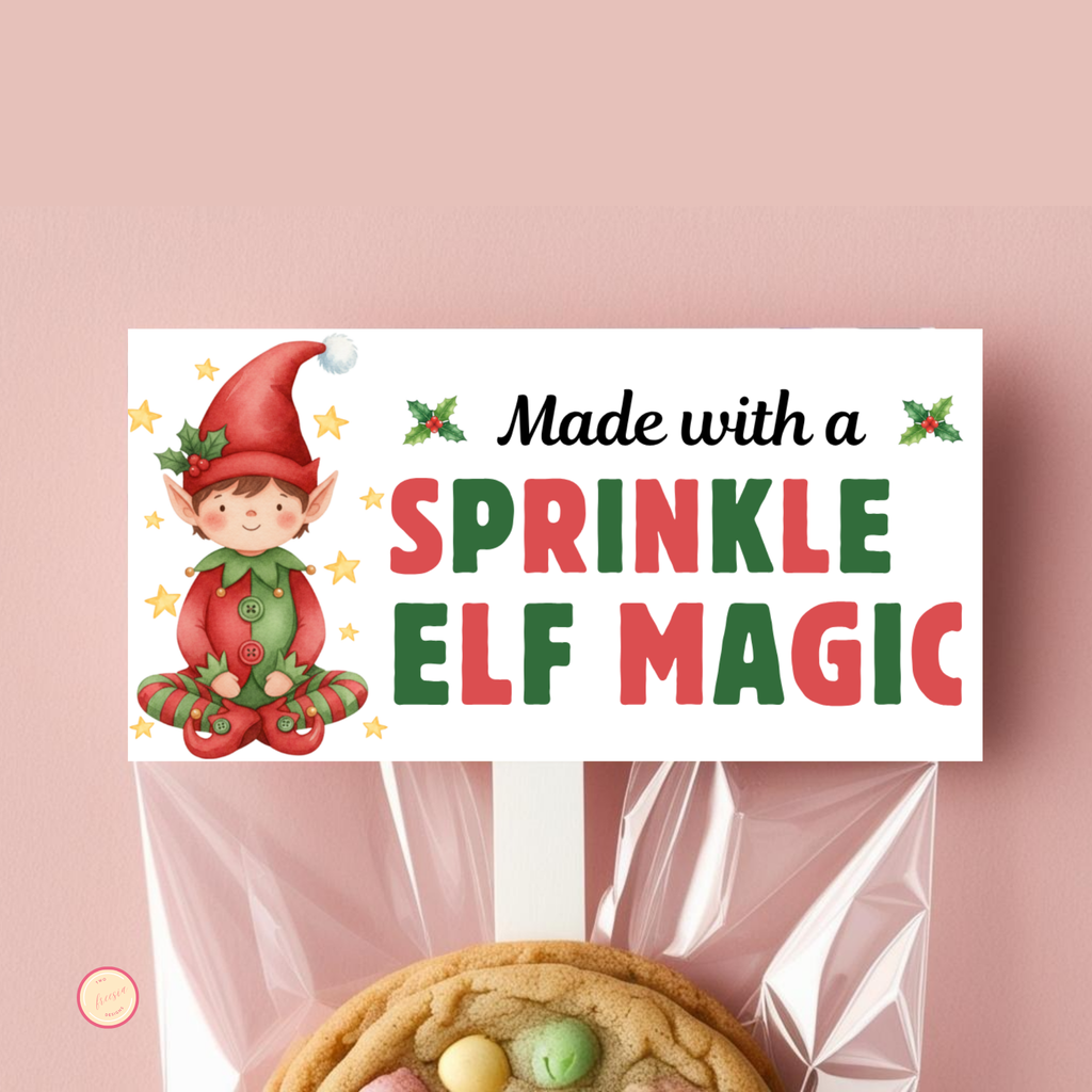 Elf Christmas Bag Topper
