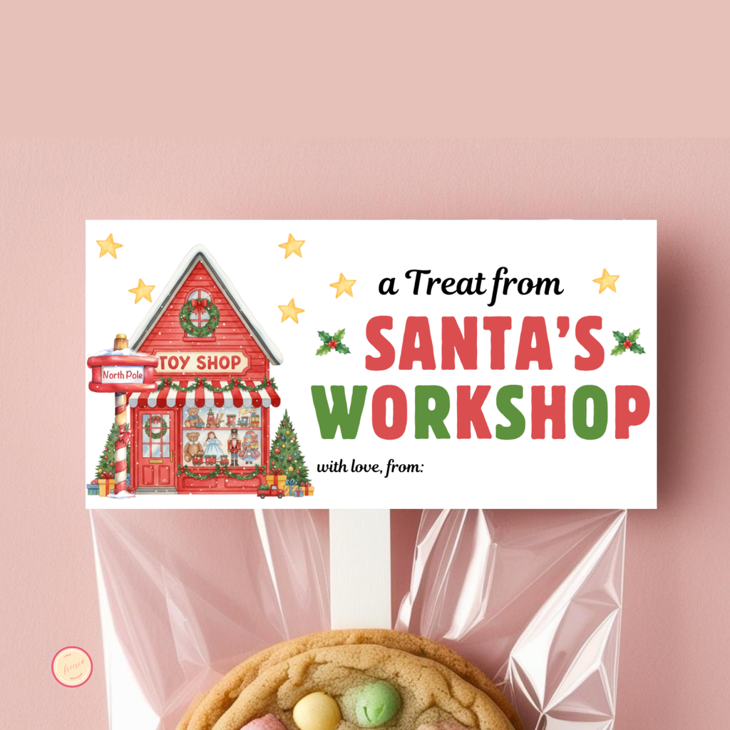 Bag Topper - Santa's Workshop Treat